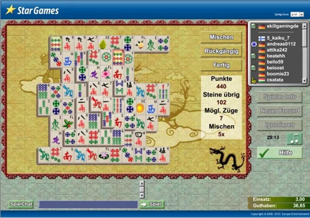 Mahjong online spielen - Skill7von skillgaming.de