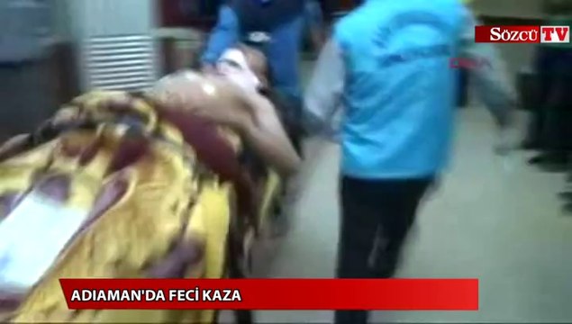 Hafif ticari araçla kamyon çarpıştı