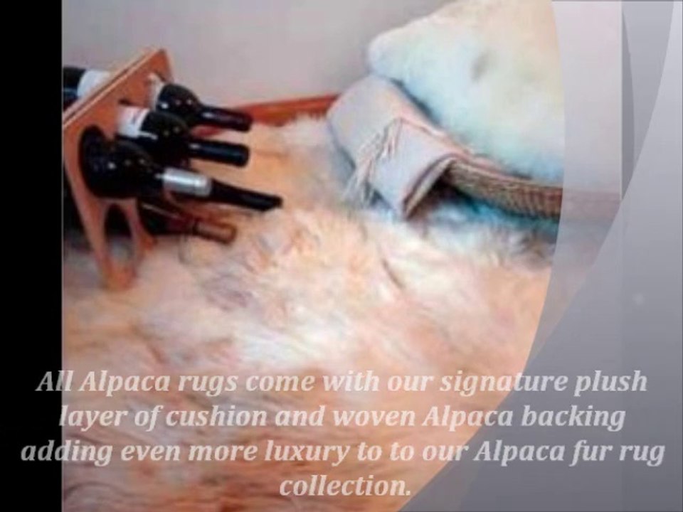 Beautifully Luxurious White Area Rug From Alpaca Plush