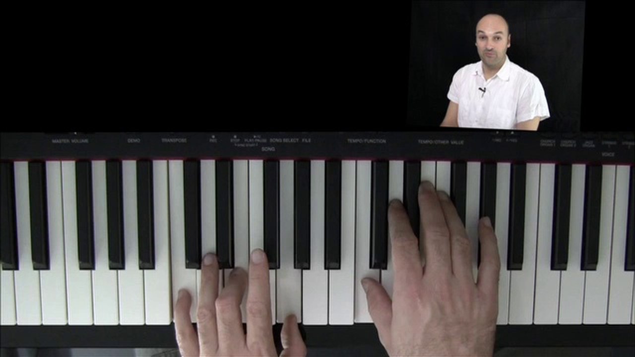 Klavier lernen - Weihnachtslieder am Klavier spielen lernen - Leise rieselt der Schnee am Klavier