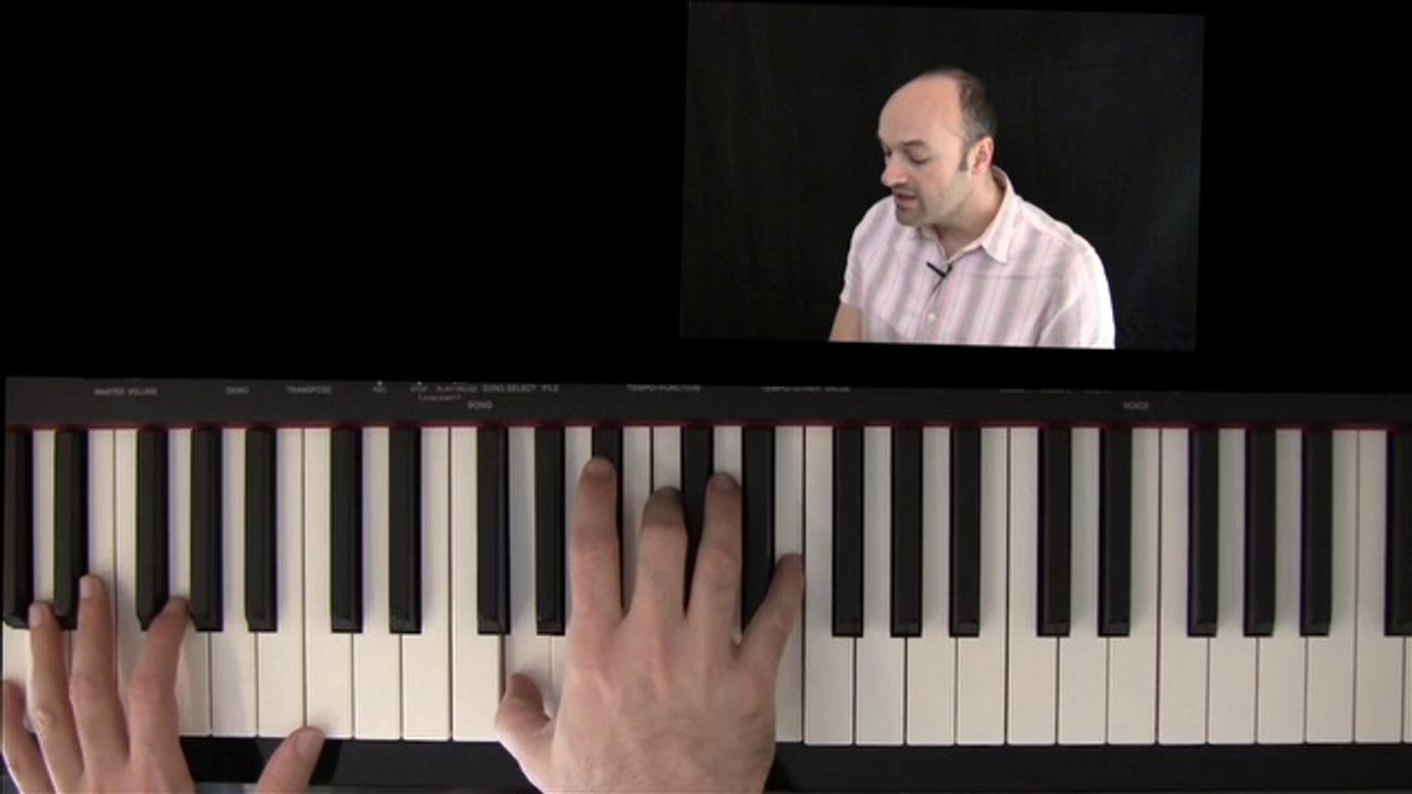 Klavier lernen - Stille Nacht am Klavier lernen - freie Klavierbegleitung Weihnachtslied