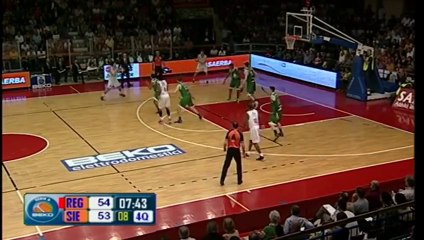 GrissinBon Reggio Emilia-Montepaschi Siena  la azione chiave di Gara3