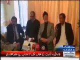 Ch Shujat Hussain, Ch Parvez Elahi & Dr. Tahirul Qadri Press Conference (Samaa News)