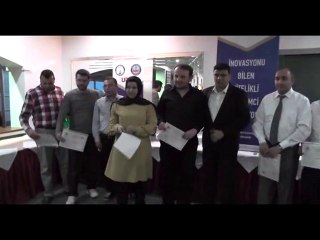 UŞAK TEKNİK ELEMANLAR DERNEĞİ SERTİFİKA TÖRENİ YAPILDI