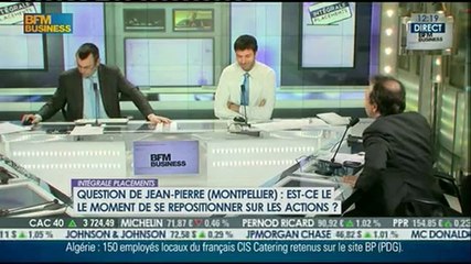 Quel pourcentage d'actions dans son patrimoine en 2013 ?