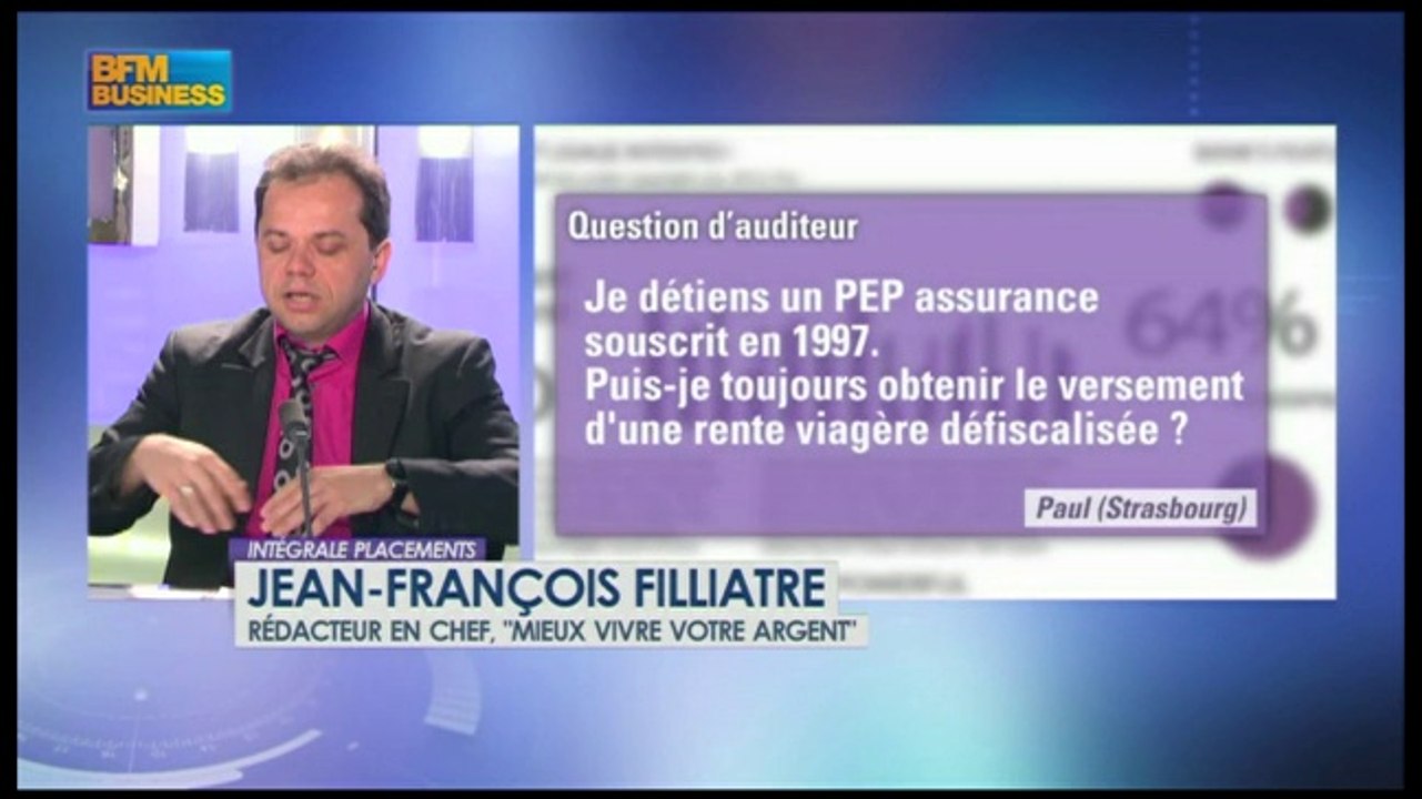 Je détiens un PEP assurance souscrit en 1997. Puis-je toujours obtenir le versement d'une rente viagère défiscalisée ?