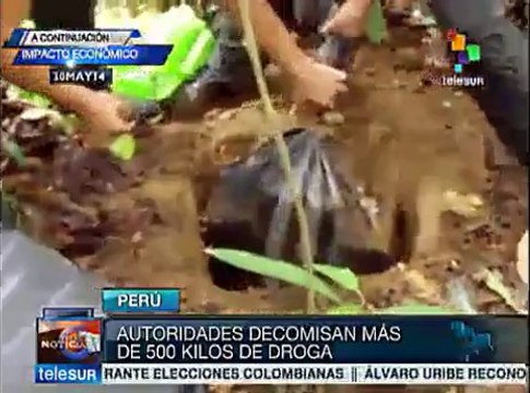 Perú: autoridades decomisan más de 500 kilos de droga