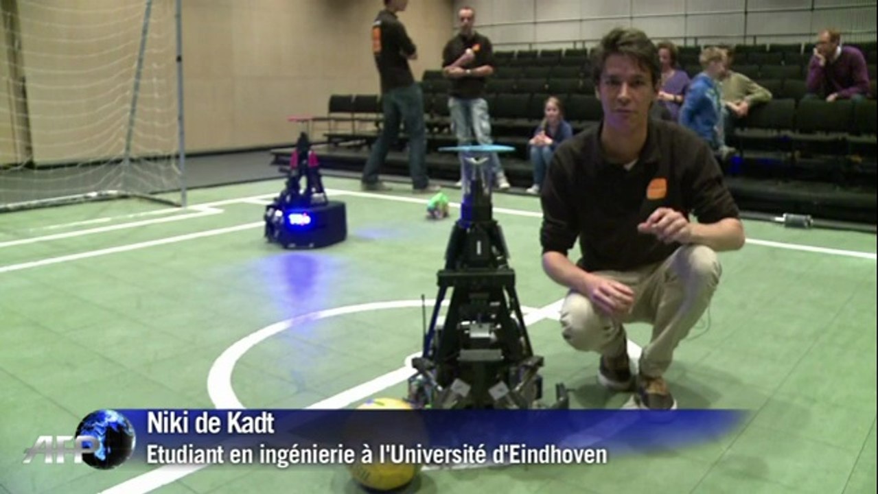 Coupe du monde foot robot : les Néerlandais à l'entrainement