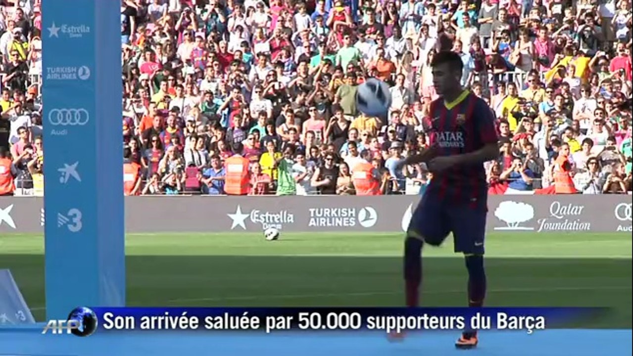 Voici Neymar, le nouvel attaquant du FC Barcelone