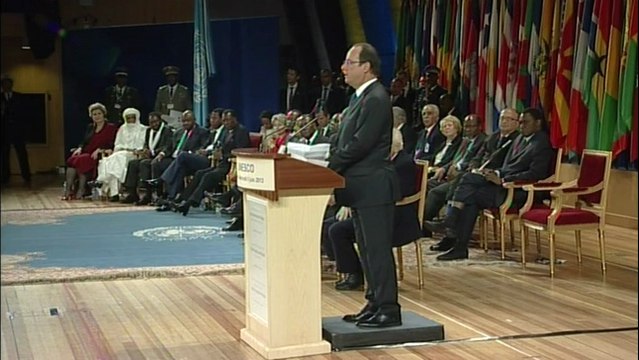 François Hollande a été recompensé à l'Unesco