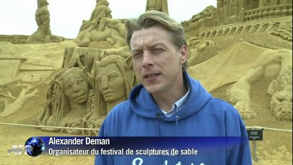 Festival de sculptures de sable en Belgique