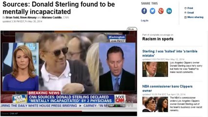 Sources Donald Sterling found to be mentally incapacitated