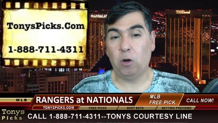 MLB Pick Washington Nationals vs. Texas Rangers Odds Prediction Preview 5-31-2014