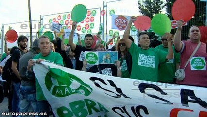 La presidenta del banco malo, 'escrachada'