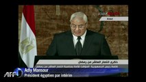 les promesses du président Adly Mansour