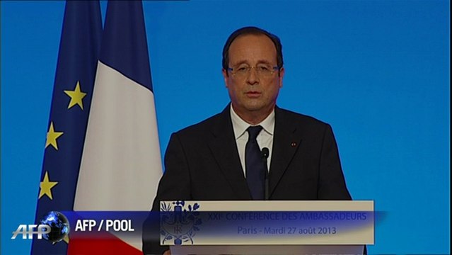 Syrie: décision dans les prochains jours , selon Hollande