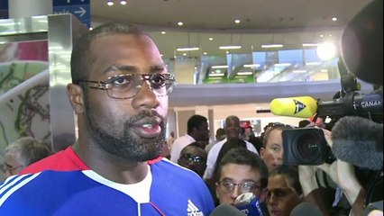 L'équipe de France de judo de retour à Paris