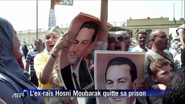Egypte: Moubarak est libéré au désespoir des familles des victimes