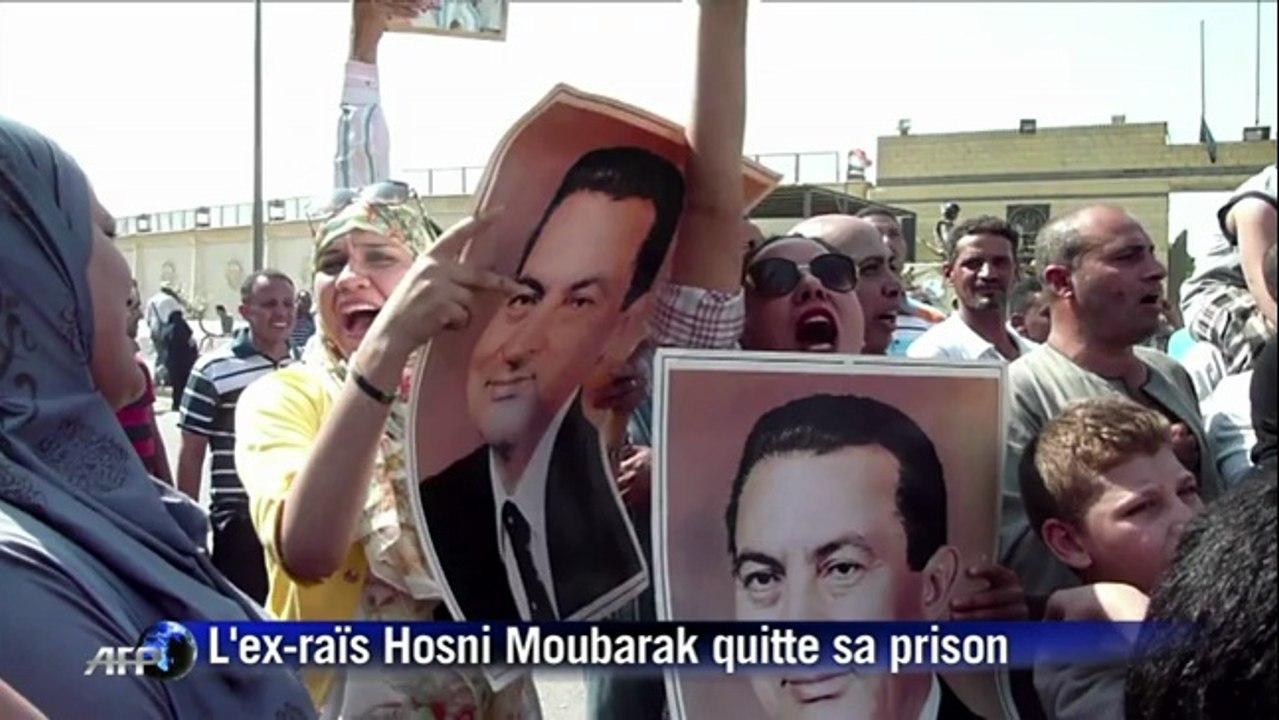 Egypte: Moubarak est libéré au désespoir des familles des victimes
