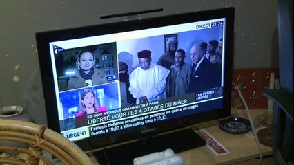 Otages libérés au Niger: la joie de la famille de Pierre Legrand