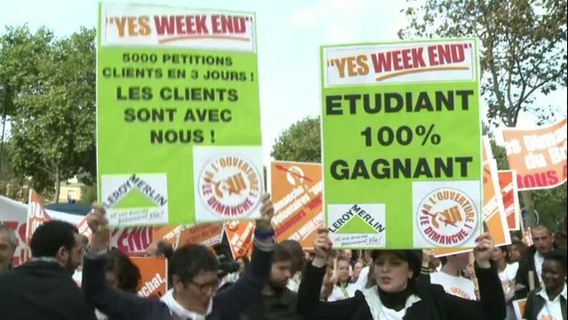 Paris: Une manifestation pour travailler le dimanche