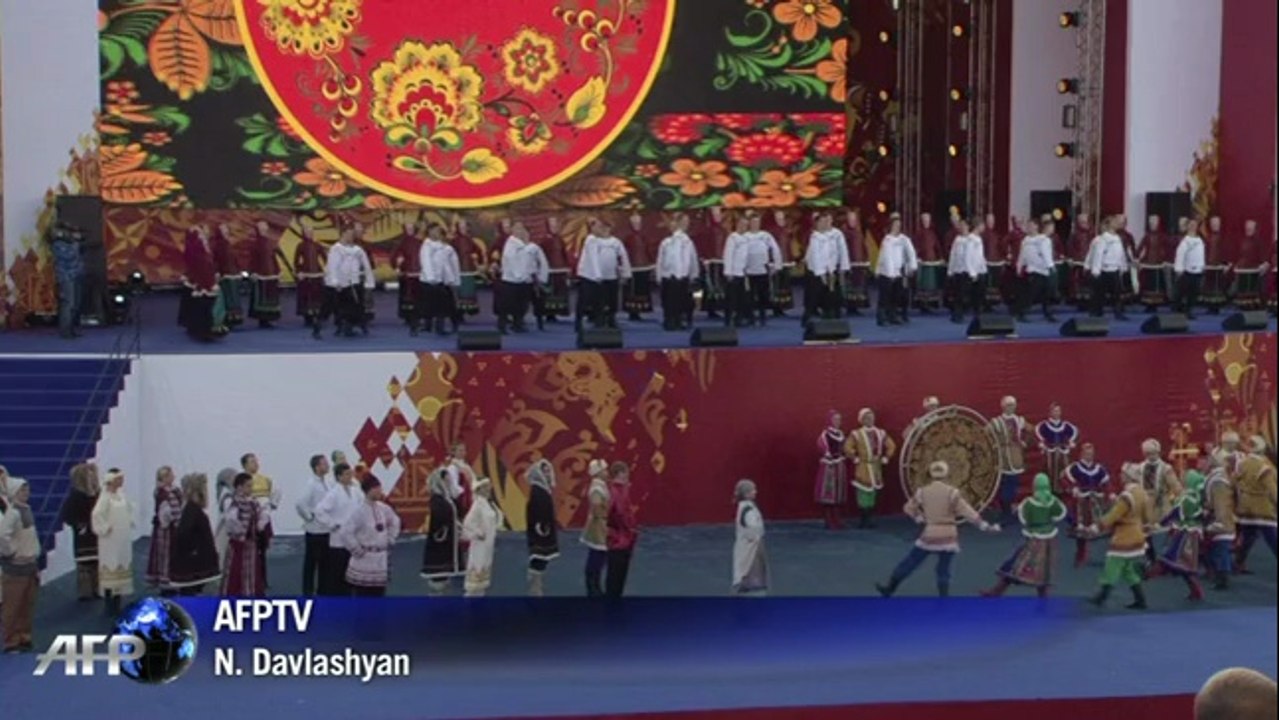 JO de Sotchi: La flamme est arrivée en Russie