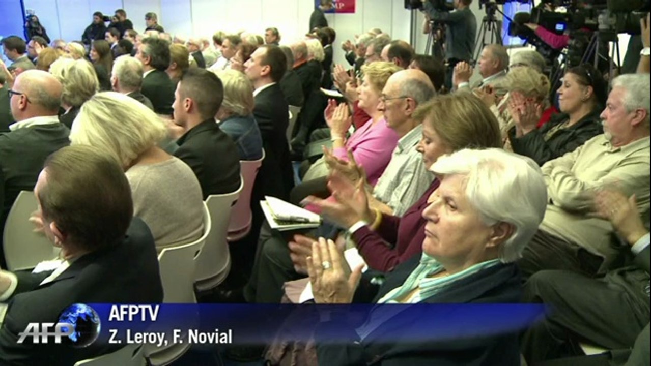 Copé à la convention de l'UMP: "J'accuse Hollande de favoriser la montée du FN"