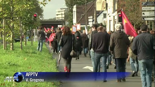 Manifestation des salariés de La Redoute