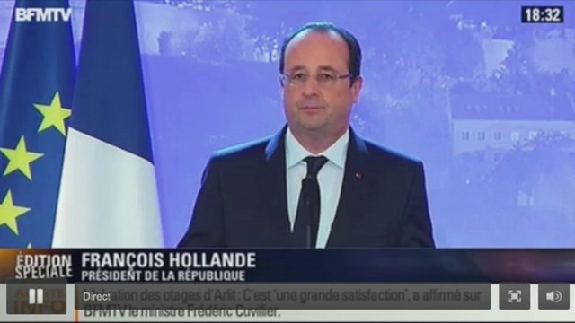 Hollande annonce la libération des otages au Niger