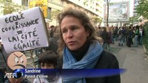 Manifestation à Marseille contre la réforme des rythmes scolaires