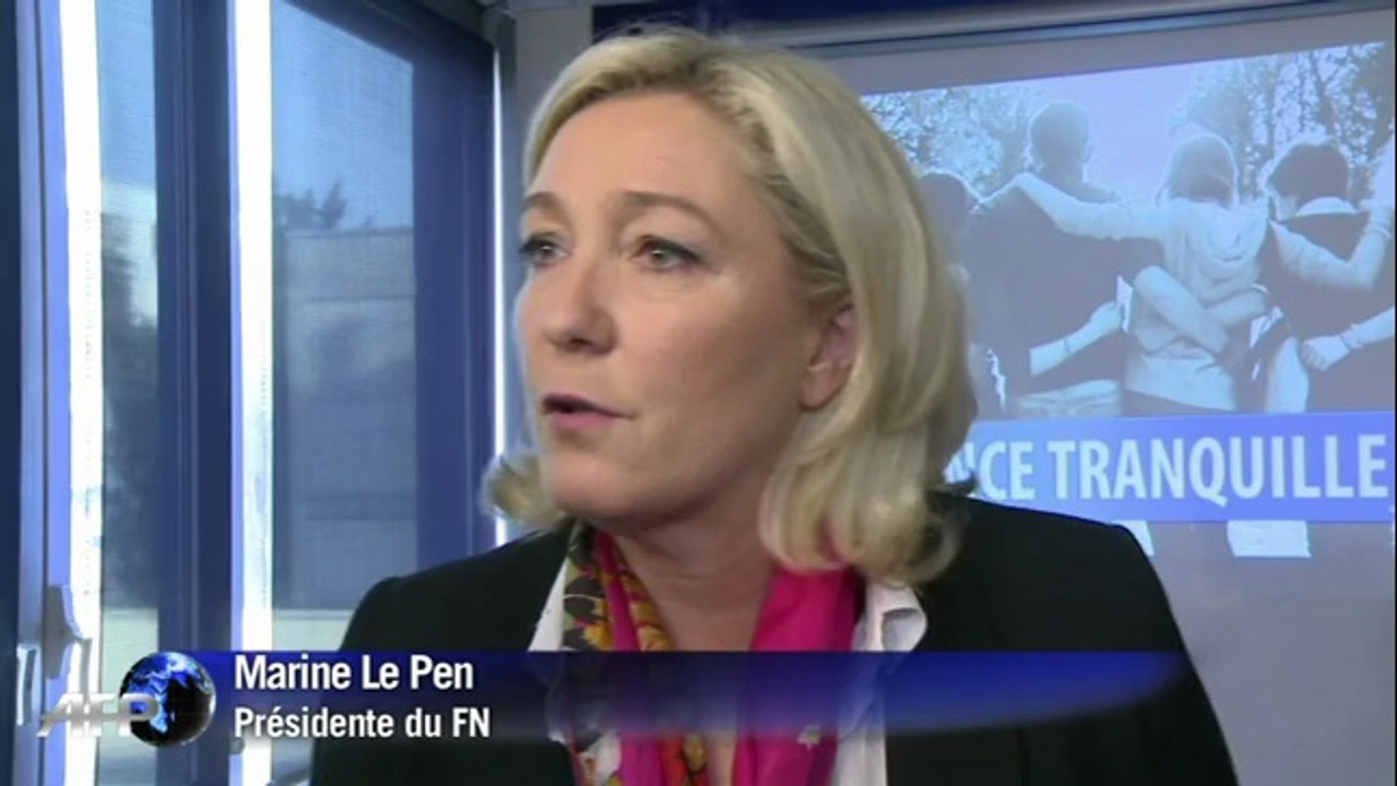 "La France Tranquille": l'affiche du Front Nationale Jeunesse dévoilé par Marine Le Pen