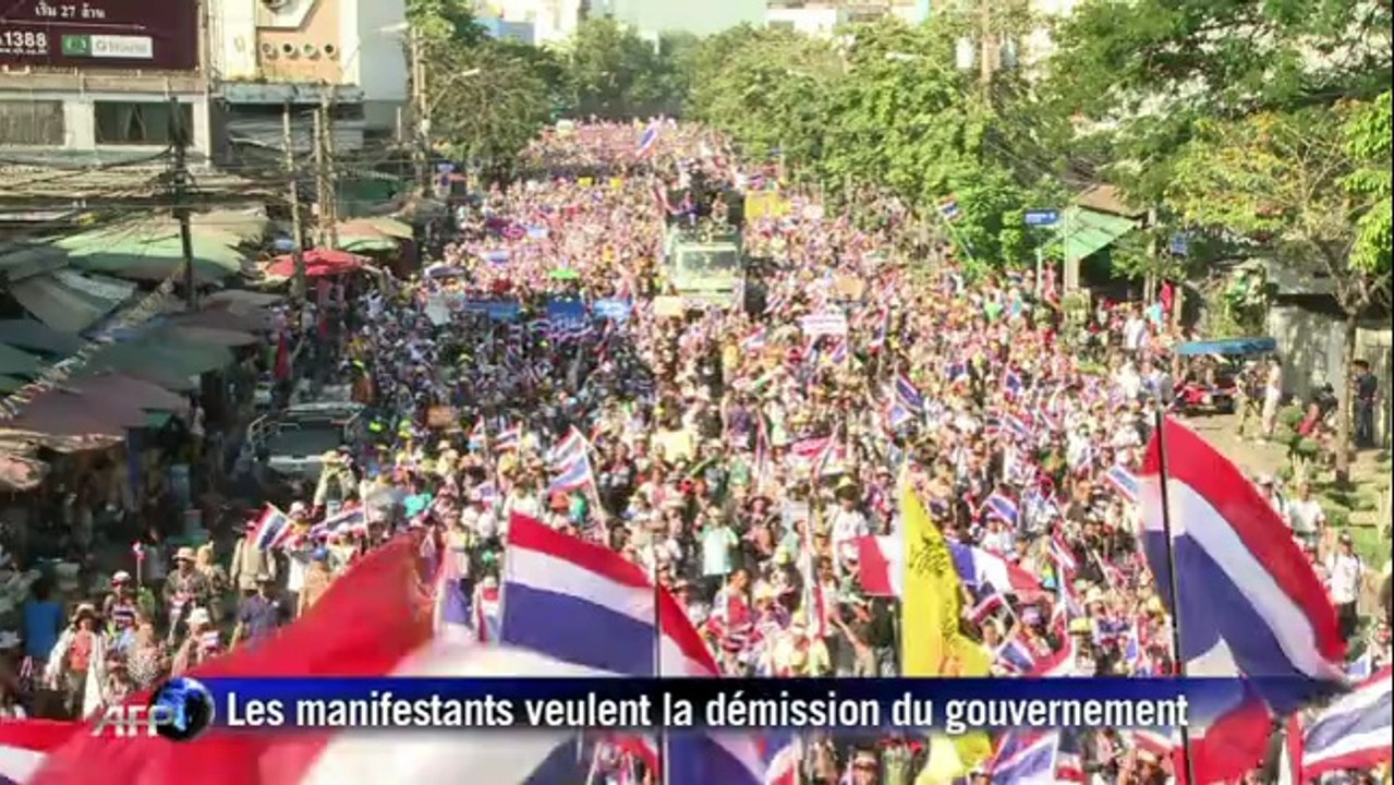 Thaïlande: les manifestants ont lancé leur opération de "paralysie" de Bangkok