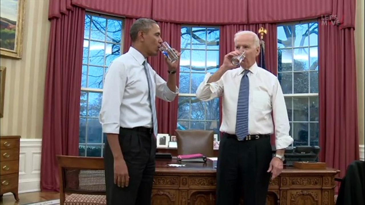 USA: Barack Obama et Joe Biden donnent de leur personne pour la campagne anti-obésité de Michelle Obama