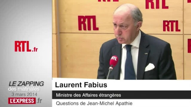 Ukraine: Fabius mise sur la diplomatie pour stopper l'intervention russe