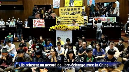 Taïwan: les manifestants refusent un accord de libre échange avec la Chine