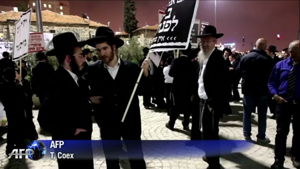 Israël: des Juifs ultraorthodoxes contre le service militaire