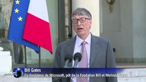 François Hollande reçoit Bill Gates à l'Elysée