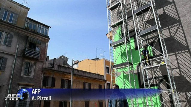 Italie: le street-art s'installe dans les rues de Rome