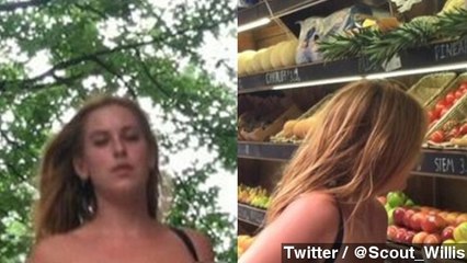 Scout Willis Stages Topless Protest Against Instagram