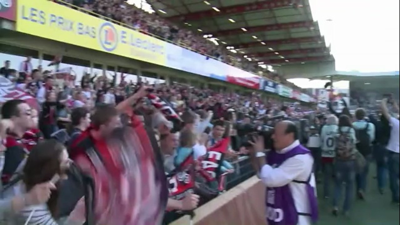 Guingamp: les vainqueurs de la Coupe de France 2014 ont été accueillis par des milliers de personnes