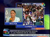 Diputada boliviana destaca avances del Encuentro de Mujeres