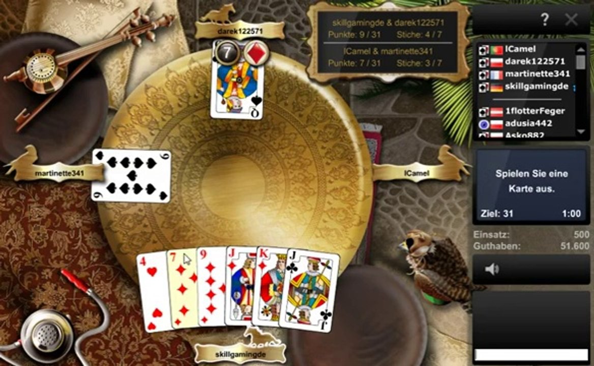 Tarneeb online spielen - Skill7