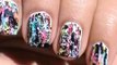 Color acid wash nails - Without tools! - No tools nail art