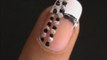 French tip nail art with dots - nail designs