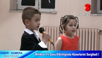 Minikler Yıl Sonu Etkinliğinde Hünerlerini Sergiledi !