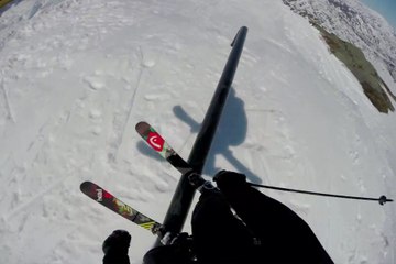 One Run in Riksgränsen with Jesper Tjäder - Ski