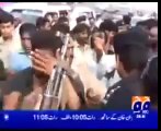 police man slapped little girl and her brother and then reaction of people.