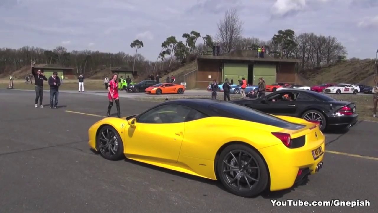 Ron Sandack Benz vs Ferrari Showdown on the Track