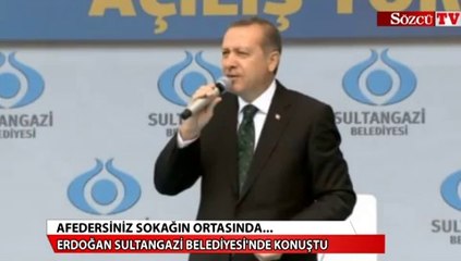 Afedersiniz sokağın ortasında...