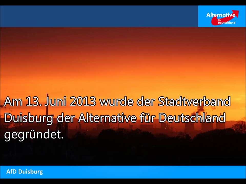 Ein Jahr AfD Duisburg - ein Rückblick